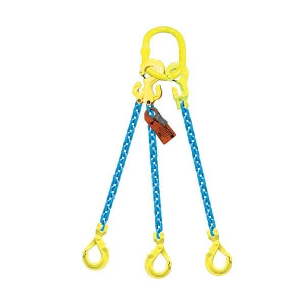 Grabiq Triple Leg 7/32 in Adjstbl Chain Slng TG3-GBK, 5ft L, 8400lb WLL G-7/32-TG3-GBK-05 - main